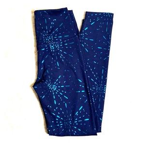Glyder High Power Legging - Navy Firecracker